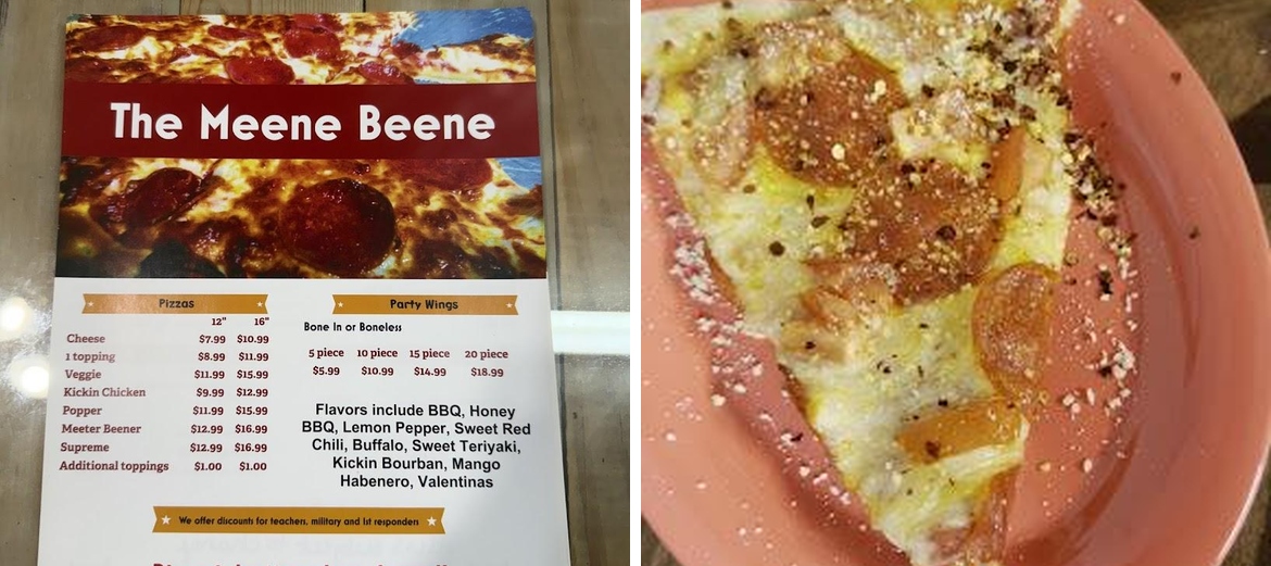 The Meene Beene Menu