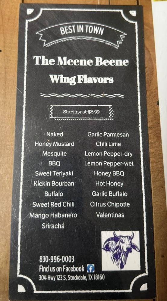 The Meene Beene Menu image 1